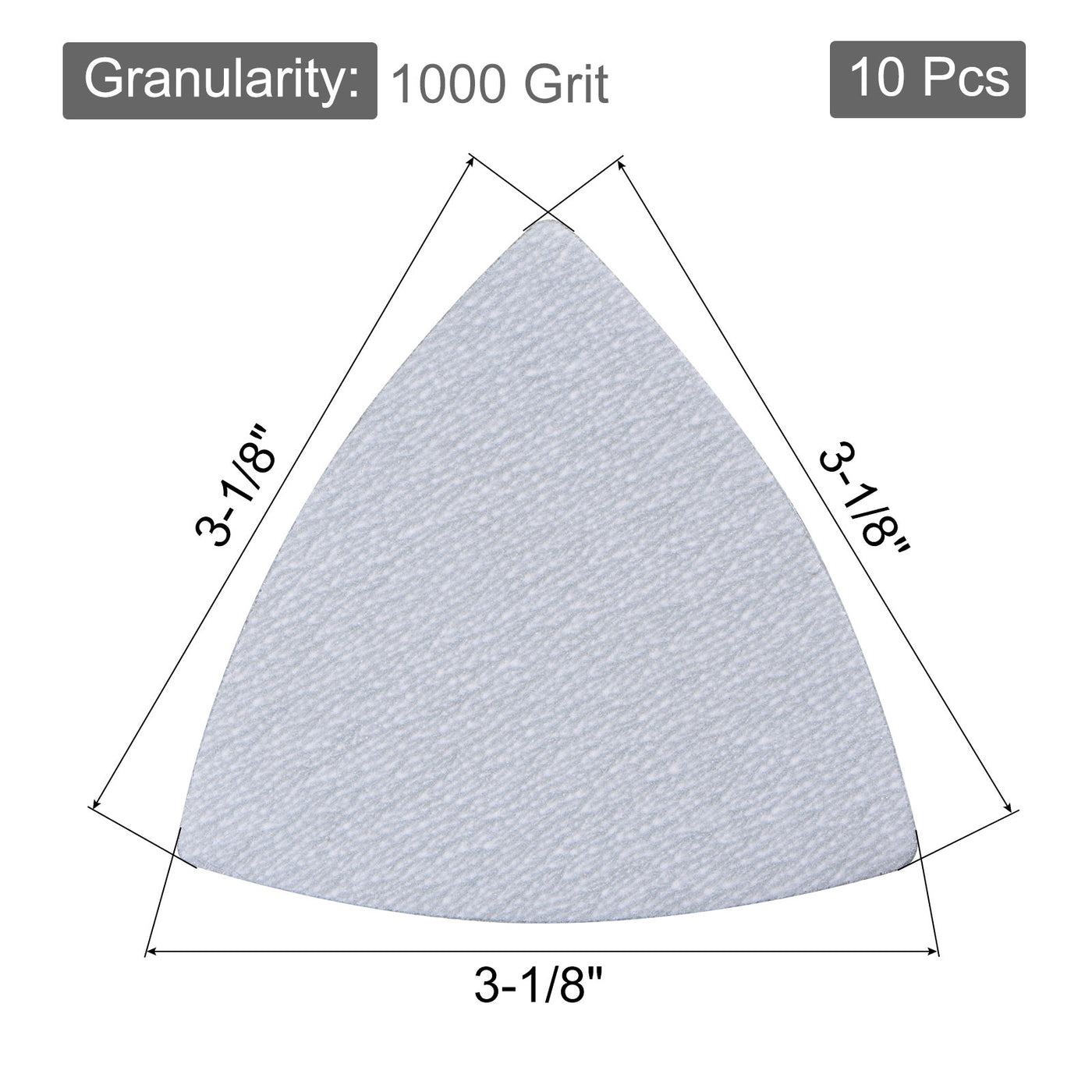 Harfington Triangle Sandpaper Pads Hook Loop Backed