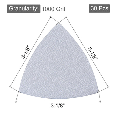 Harfington Triangle Sandpapers Pad Hook and Loop Backed