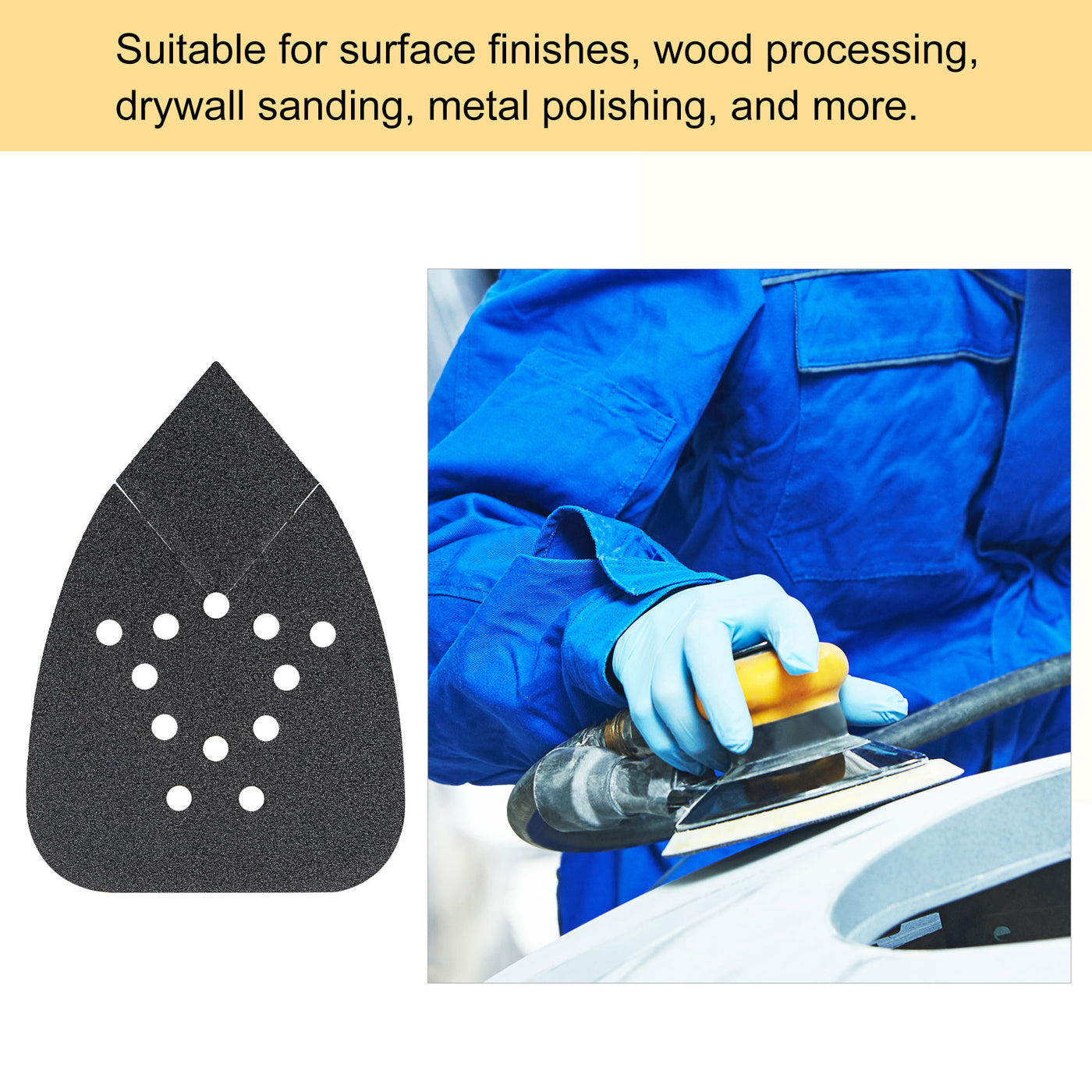 Harfington Detail Sandpapers Hook Loop Pads Reversible Tip