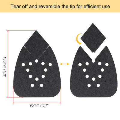 Harfington Detail Sandpapers Hook Loop Pads Reversible Tip