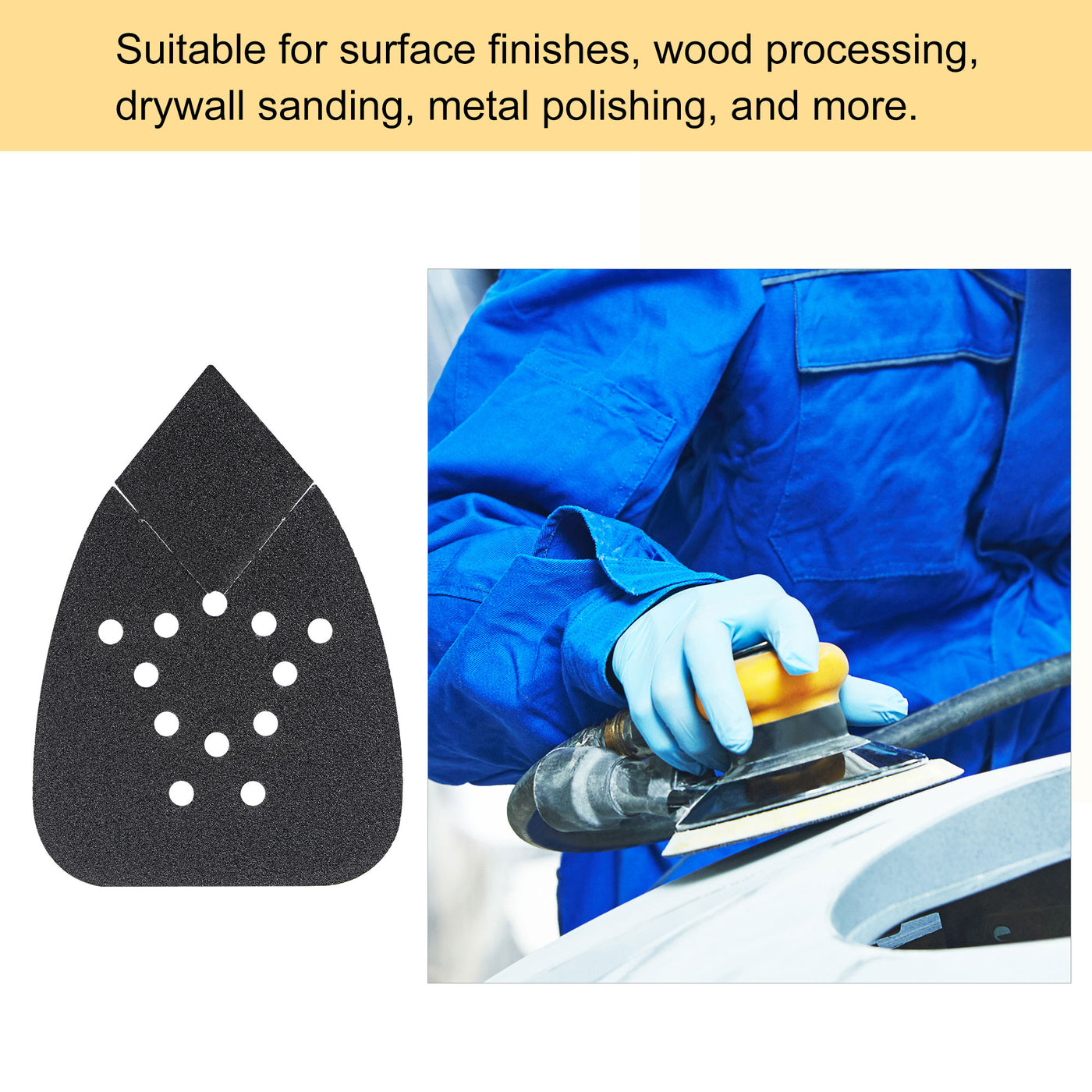 Harfington Detail Sandpapers Hook Loop Pads Reversible Tip