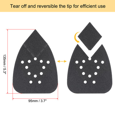Harfington Detail Sandpapers Hook Loop Pads Reversible Tip