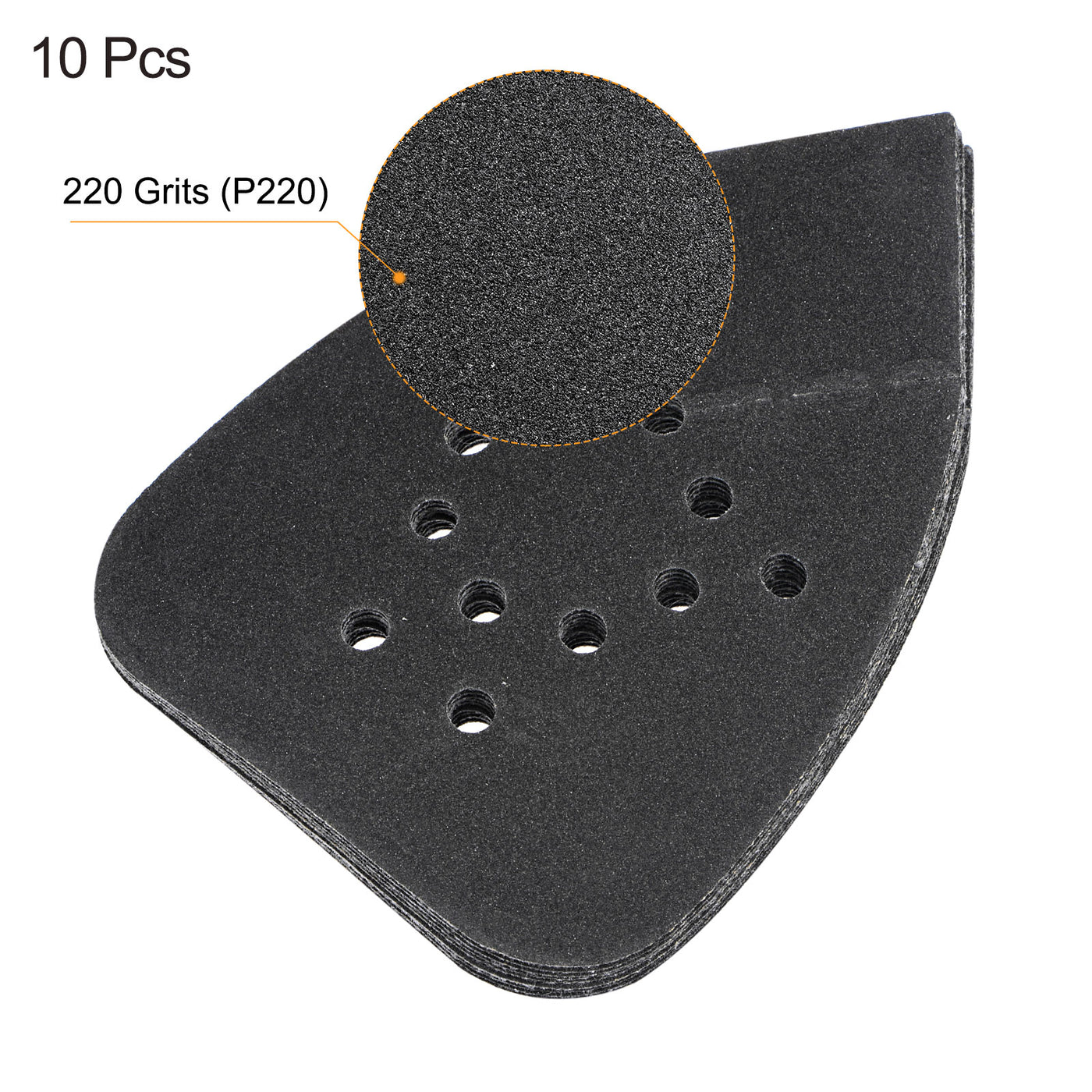 Harfington 12 holes 8 inch Hook Loop Reversible Tip Sandpapers