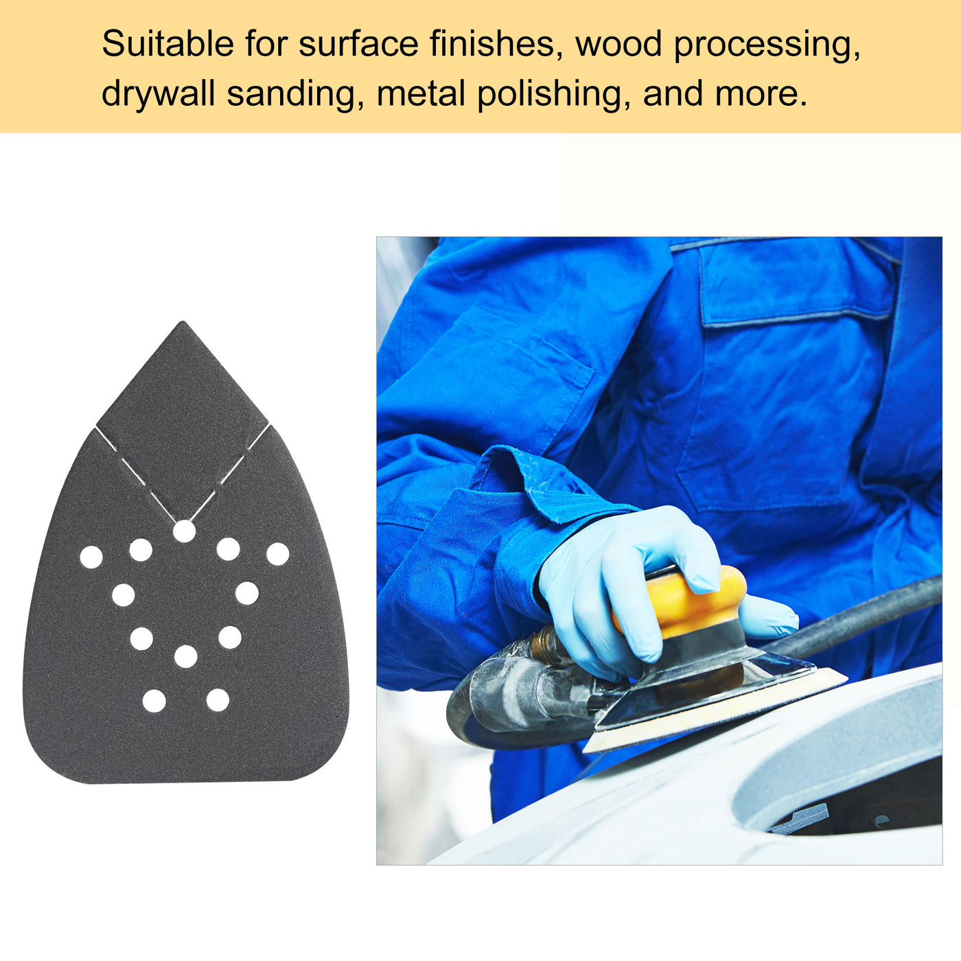 Harfington Detail Sandpapers Hook Loop Pads Reversible Tip