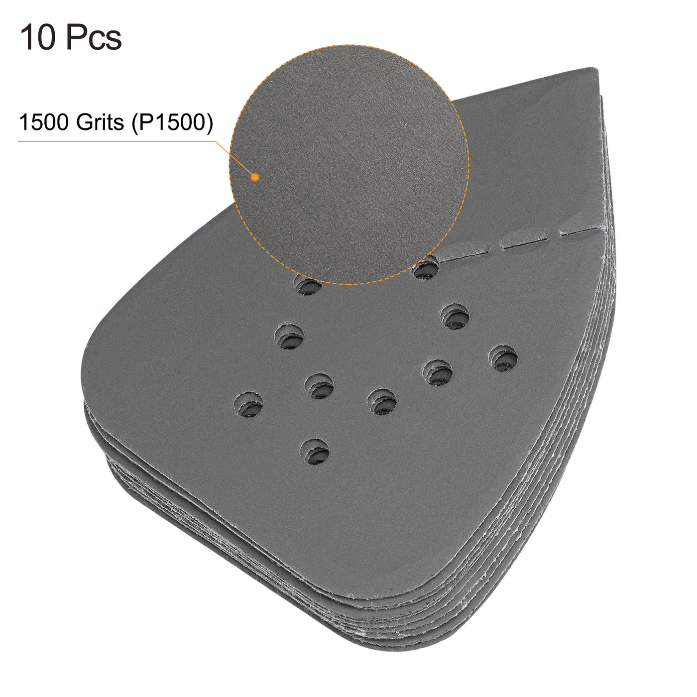 Harfington 12 holes 8 inch Hook Loop Reversible Tip Sandpapers