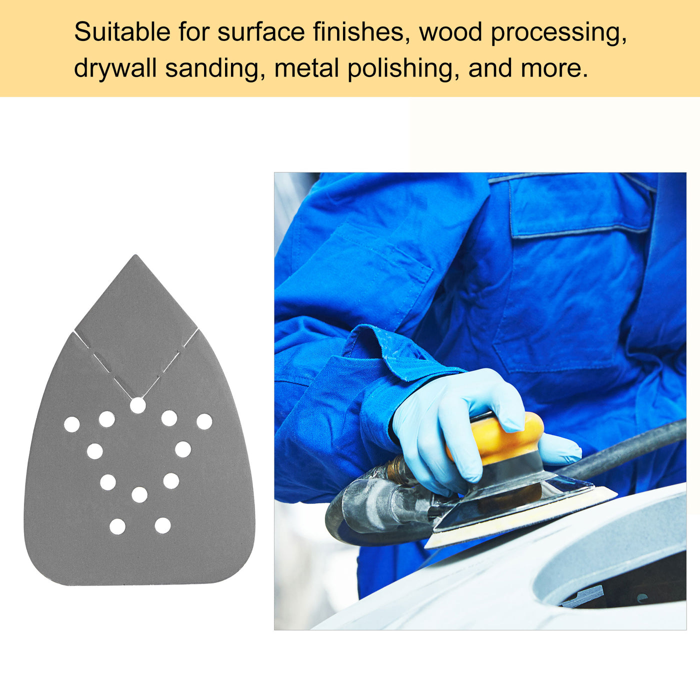 Harfington Detail Sandpapers Hook Loop Pads Reversible Tip