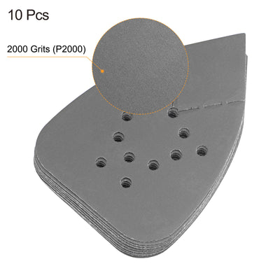 Harfington 12 holes 8 inch Hook Loop Reversible Tip Sandpapers