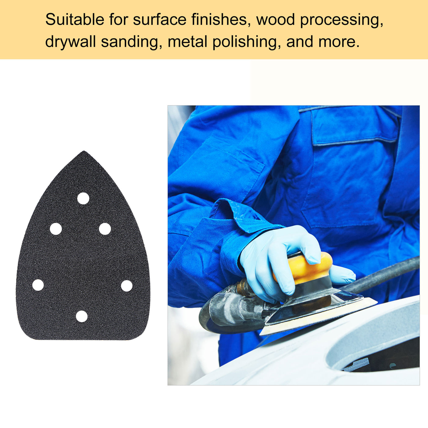 Harfington Sandpapers Hook Loop Sanding Pads Silicon Carbide