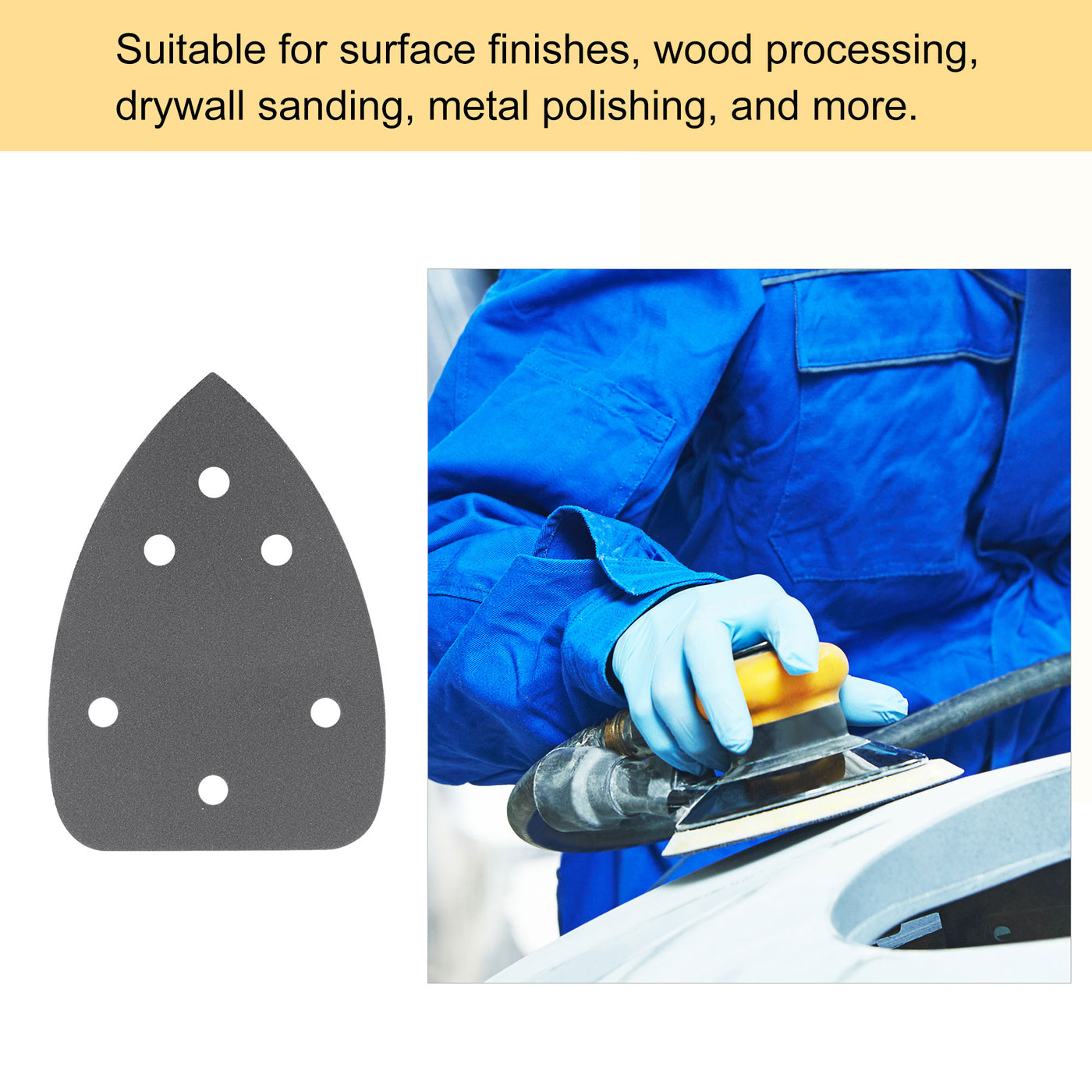 Harfington Detail Sandpapers Hook Loop Pads Silicon Carbide