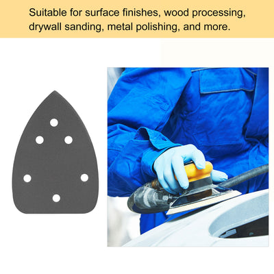 Harfington Detail Sandpapers Hook Loop Sanding Pads Silicon