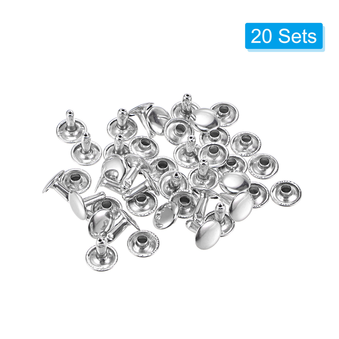 Harfington Leather Rivets Double Cap Brass Rivet Leather Studs