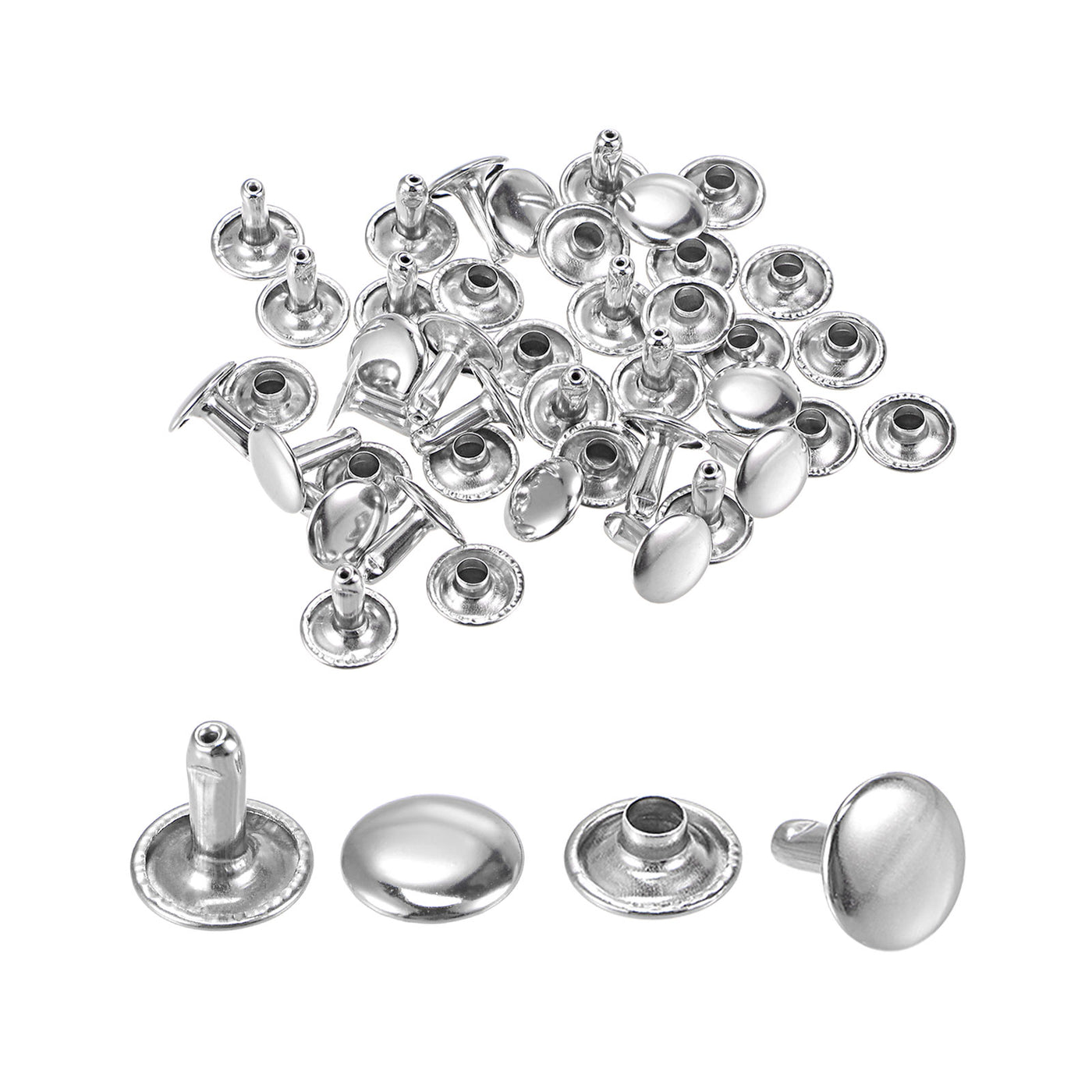 Harfington Leather Rivets Double Cap Brass Rivet Leather Studs