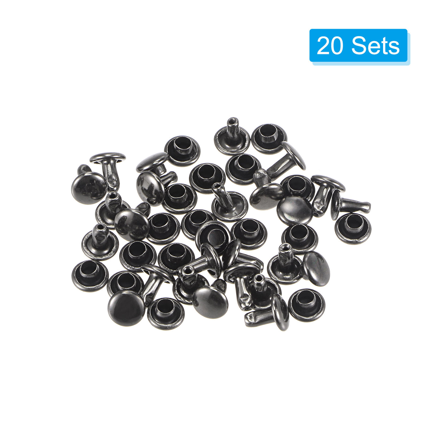 Harfington Leather Rivets Double Cap Brass Rivet Leather Studs
