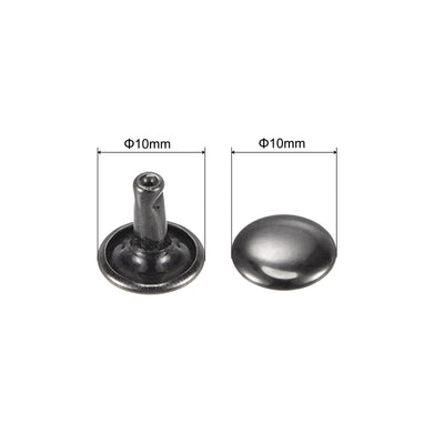 Harfington Leather Rivets Double Cap Brass Rivet Leather Studs