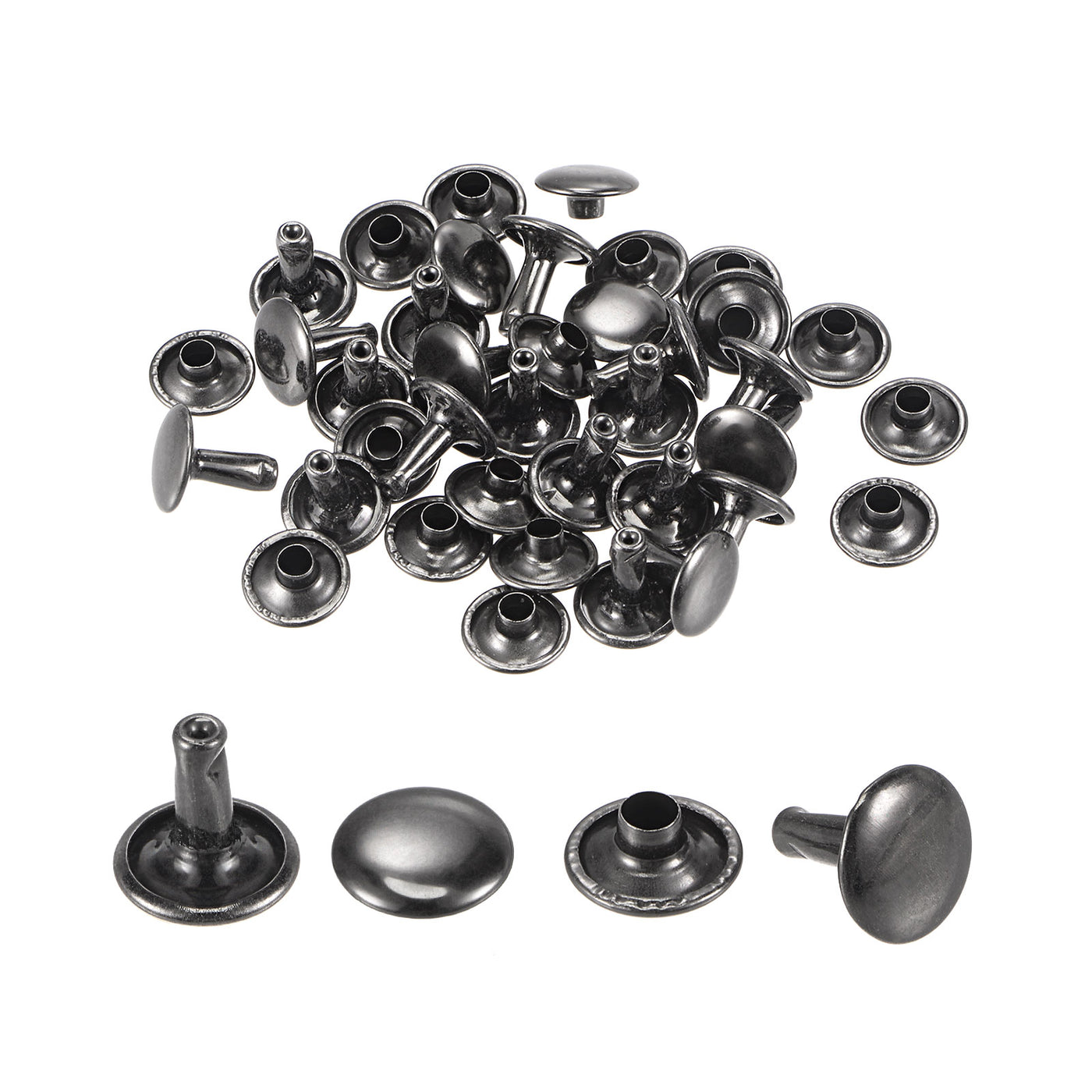 Harfington Leather Rivets Double Cap Brass Rivet Leather Studs