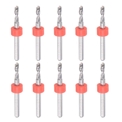 Harfington 1/8" Shank 2.65mm Tungsten Carbide CNC Engraving Micro PCB Drill Bits Set 10 Pcs