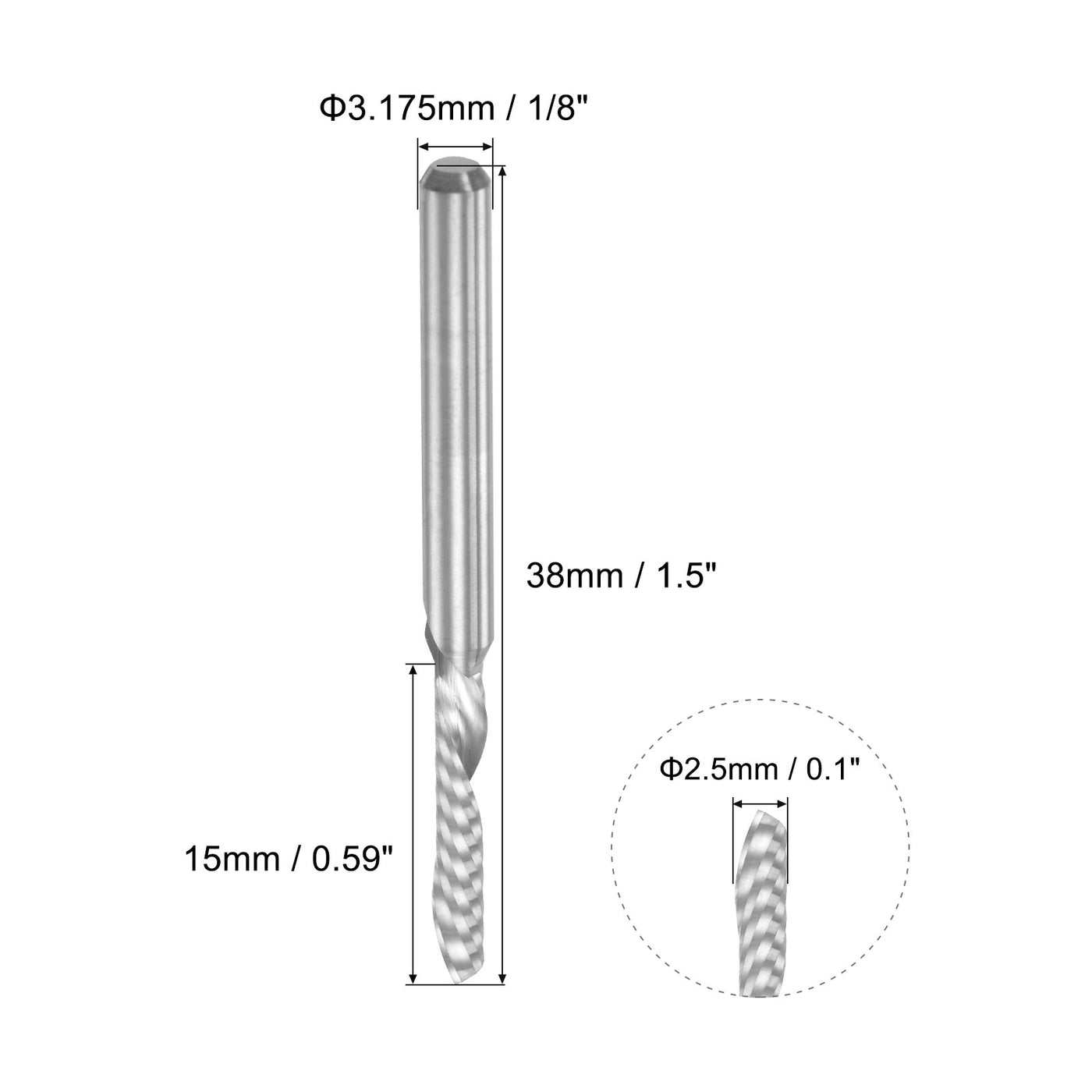 Harfington Carbide End Mill CNC Router Bit Cutting Tool