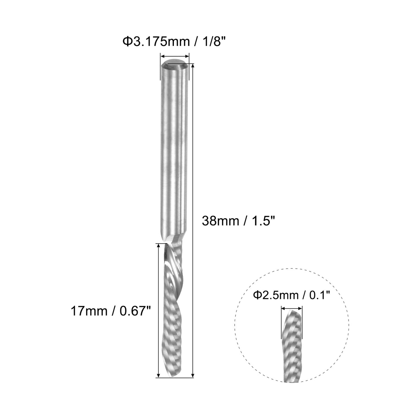 Harfington Carbide End Mill CNC Router Bit Cutting Tool