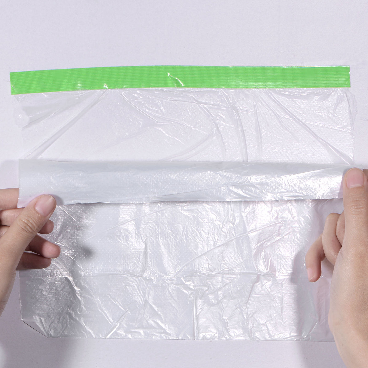 Harfington Pre-Taped Masking Film with High-Tack Painters Tape