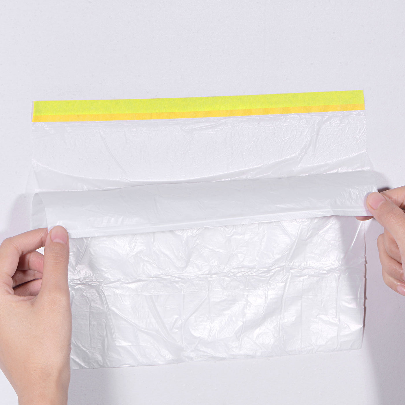 Harfington Pre-Taped Masking Film with Medium-Tack for Painters