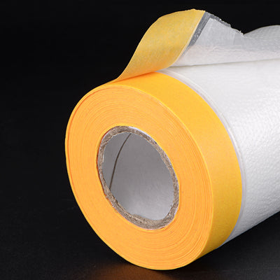 Harfington Pre-Taped Masking Film with High-Tack Painters Tapes