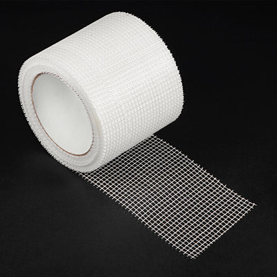 Harfington Drywall Joint Tape Self-Adhesive Fiberglass 3.9-inch x 82-feet, 2.8mm Mesh 2Pcs
