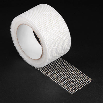 Harfington Drywall Joint Tape Self-Adhesive Fiberglass 3.2-inch x 98-feet, 2.8mm Mesh 2Pcs