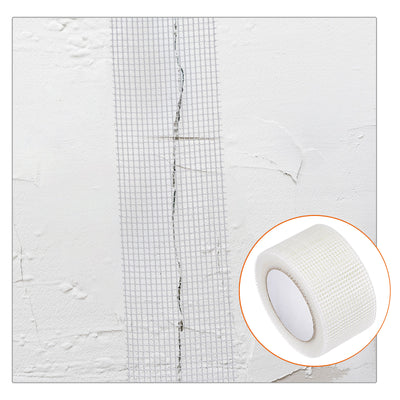 Harfington Drywall Joint Tape Self-Adhesive Fiberglass 3.2-inch x 98-feet, 2.8mm Mesh 2Pcs