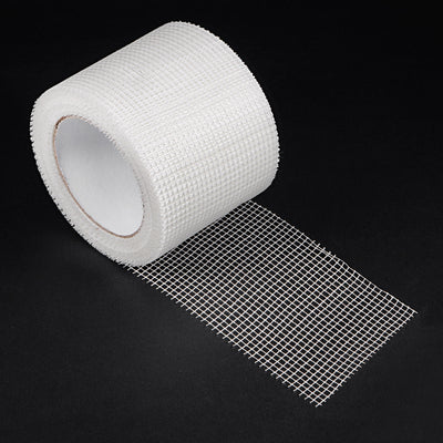 Harfington Drywall Joint Tape Self-Adhesive Fiberglass 3.9-inch x 98-feet, 2.8mm Mesh 2Pcs