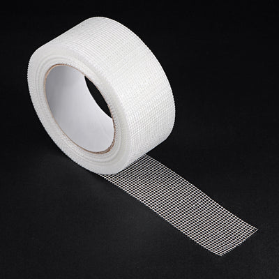 Harfington Drywall Joint Tape Self-Adhesive Fiberglass 2.4-inch x 98-feet, 2mm Mesh 2Pcs