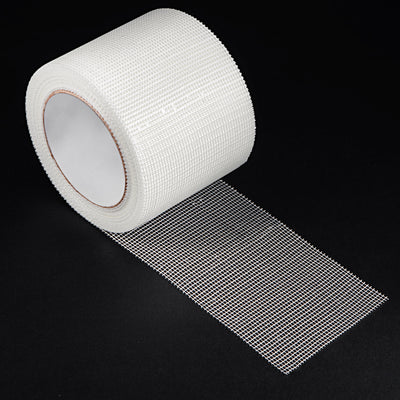 Harfington Drywall Joint Tape Self-Adhesive Fiberglass 3.9-inch x 98-feet, 2mm Mesh 2Pcs