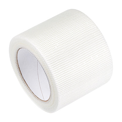 Harfington Drywall Joint Tape Self-Adhesive Fiberglass 3.9-inch x 98-feet, 2mm Mesh 2Pcs