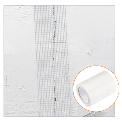 Harfington Drywall Joint Tape Self-Adhesive Fiberglass 7.9-inch x 98-feet, 2mm Mesh 2Pcs