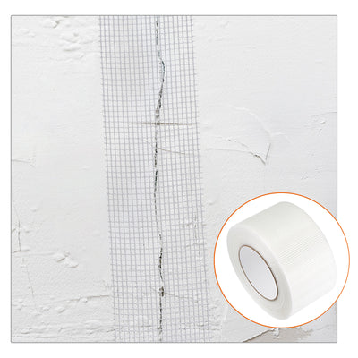 Harfington Drywall Joint Tape Self-Adhesive Fiberglass 3.2-inch x 164-feet, 2mm Mesh 2Pcs