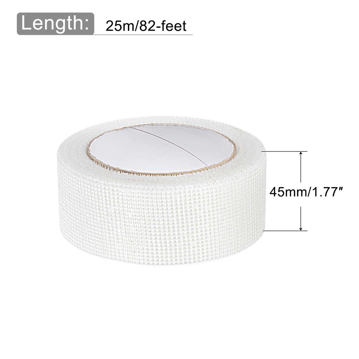 Harfington Drywall Joint Tape Self-Adhesive Fiberglass 1.8-inch x 82-feet, 2mm Mesh