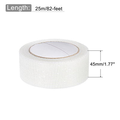 Harfington Drywall Joint Tape Self-Adhesive Fiberglass 1.8-inch x 82-feet, 2mm Mesh