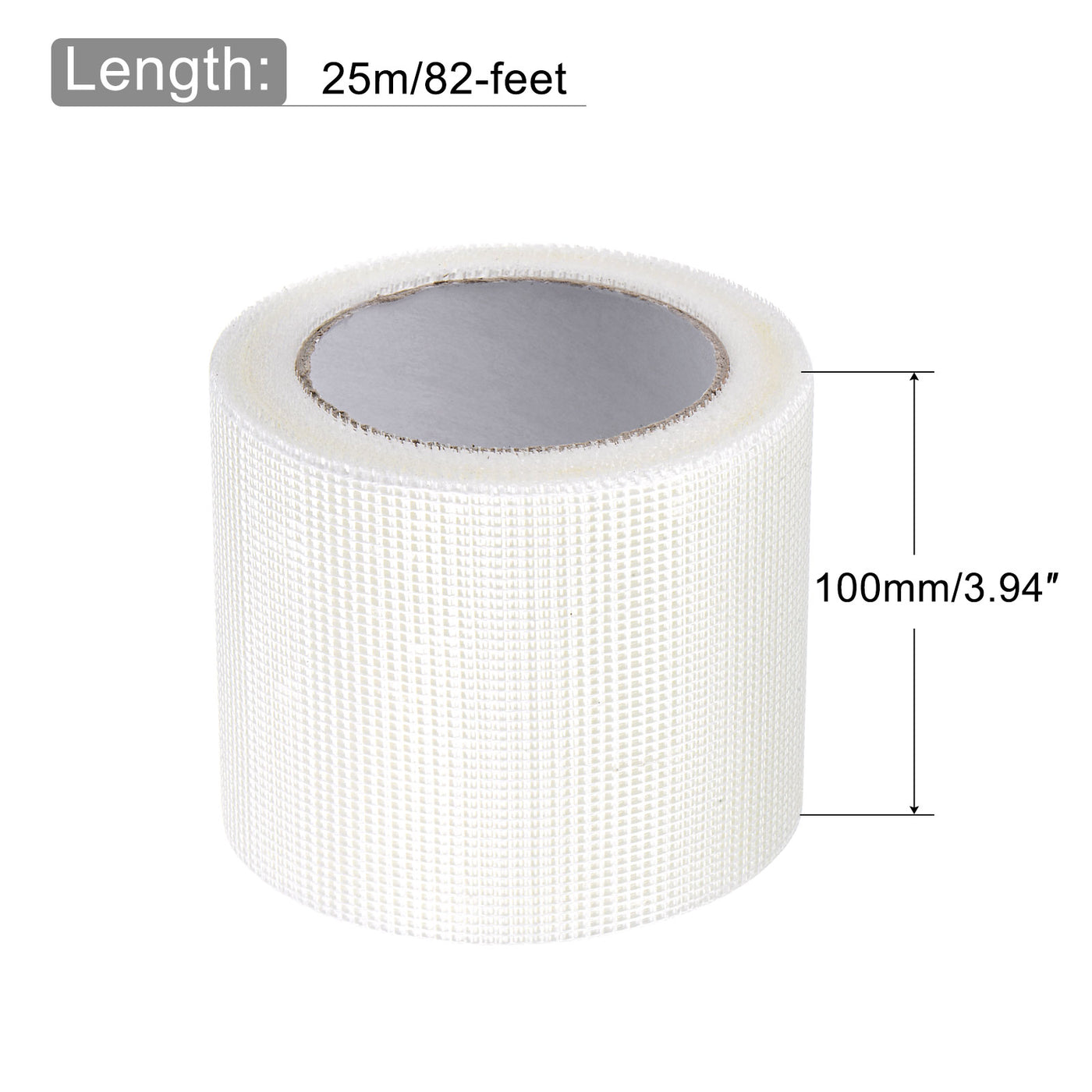 Harfington Drywall Joint Tape Self-Adhesive Fiberglass 3.9-inch x 82-feet, 2mm Mesh