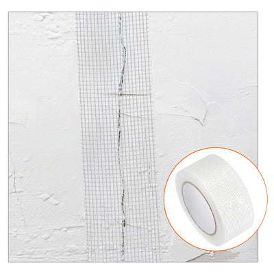 Harfington Drywall Joint Tape Self-Adhesive Fiberglass 2.4-inch x 98-feet, 2mm Mesh