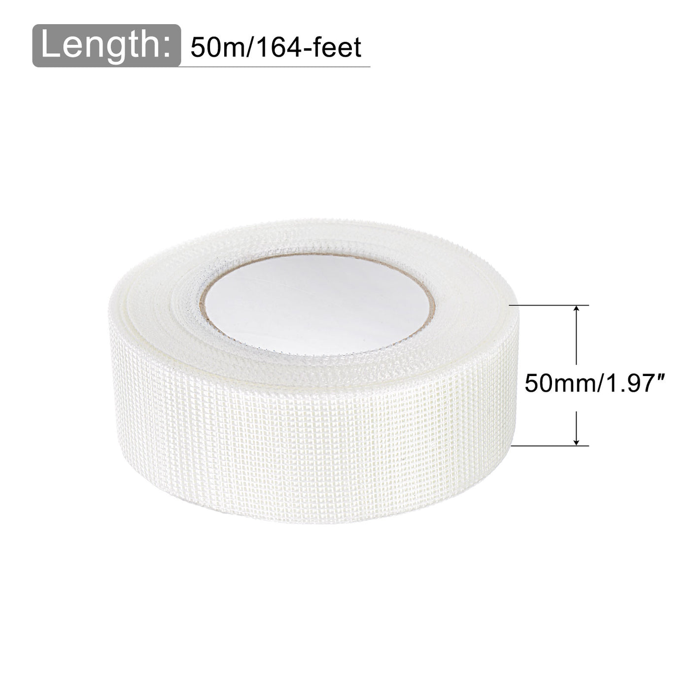 Harfington Drywall Joint Tape Self-Adhesive Fiberglass 2-inch x 164-feet, 2mm Mesh