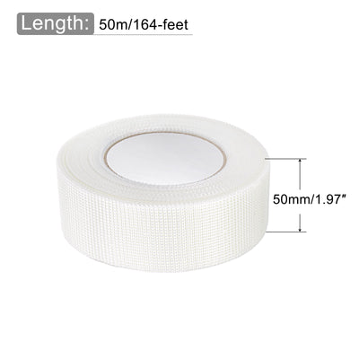 Harfington Drywall Joint Tape Self-Adhesive Fiberglass 2-inch x 164-feet, 2mm Mesh