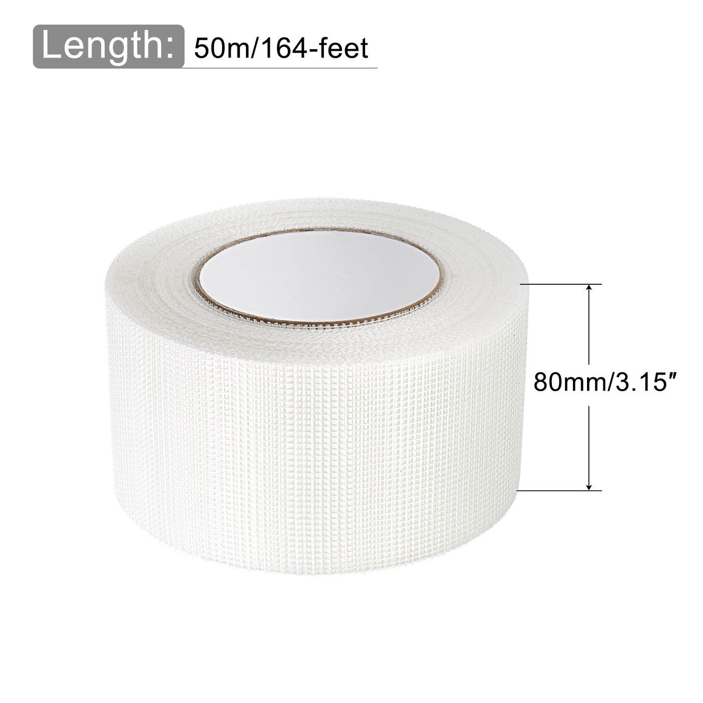 Harfington Drywall Joint Tape Self-Adhesive Fiberglass 3.2-inch x 164-feet, 2mm Mesh
