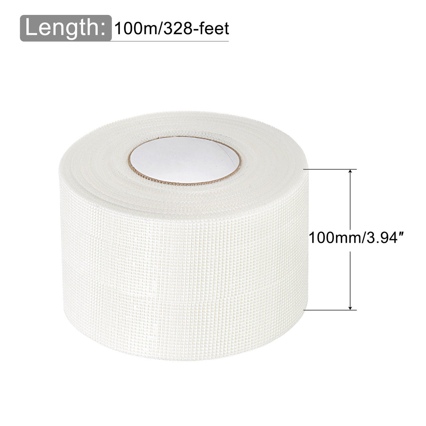 Harfington Drywall Joint Tape Self-Adhesive Fiberglass 3.9-inch x 328-feet, 2mm Mesh