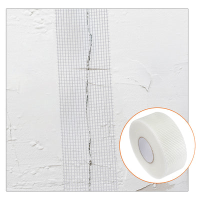 Harfington Drywall Joint Tape Self-Adhesive Fiberglass 3.2-inch x 328-feet, 2.8mm Mesh 3Pcs