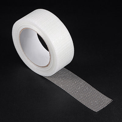 Harfington Drywall Joint Tape Self-Adhesive Fiberglass 1.8-inch x 98-feet, 2mm Mesh 3Pcs