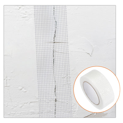 Harfington Drywall Joint Tape Self-Adhesive Fiberglass 1.8-inch x 98-feet, 2mm Mesh 3Pcs