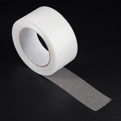 Harfington Drywall Joint Tape Self-Adhesive Fiberglass 3.2-inch x 98-feet, 2mm Mesh 3Pcs
