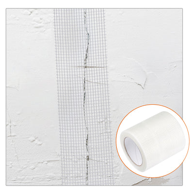 Harfington Drywall Joint Tape Self-Adhesive Fiberglass 5.9-inch x 98-feet, 2mm Mesh 3Pcs