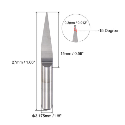 Harfington Solid Carbide Wood Engraving CNC Router Bit Tool