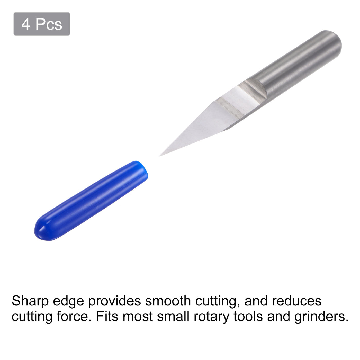 Harfington Solid Carbide Wood Engraving CNC Router Bit Carving Cutter