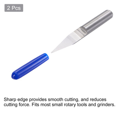 Harfington Solid Carbide Wood Engraving CNC Router Bit Carving Tool